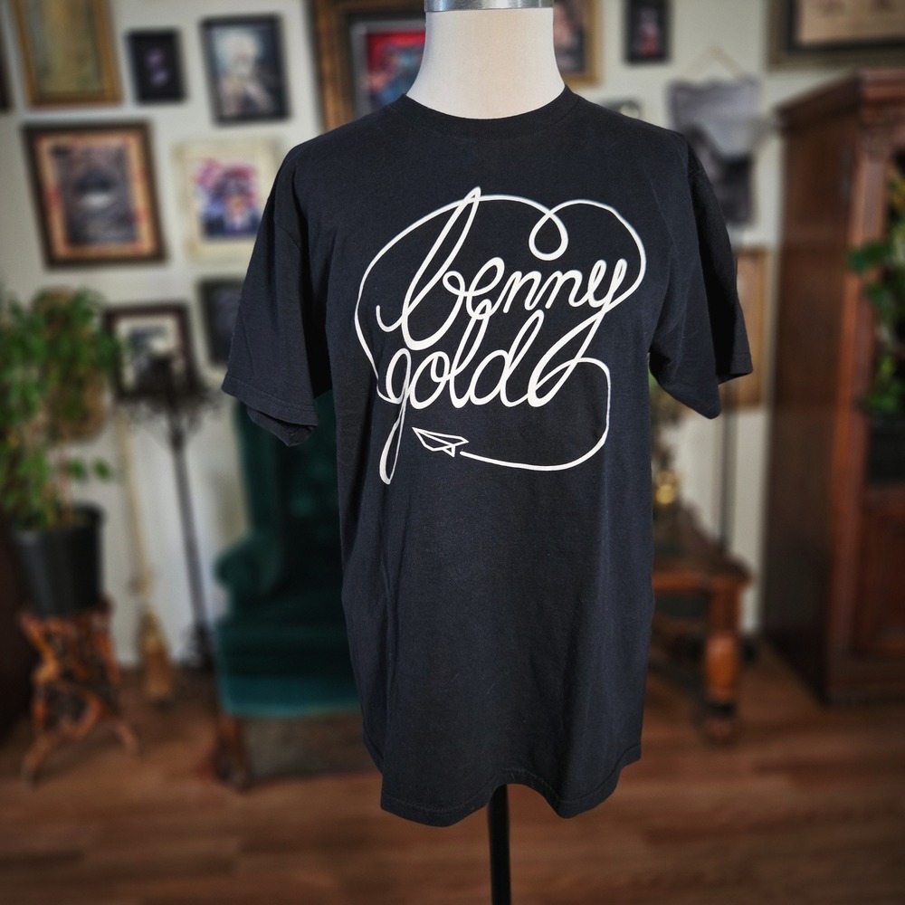 T-Shirt Benny Gold San Francisco Stay Gold Graphic Black Mens‎ Medium Skate Tee